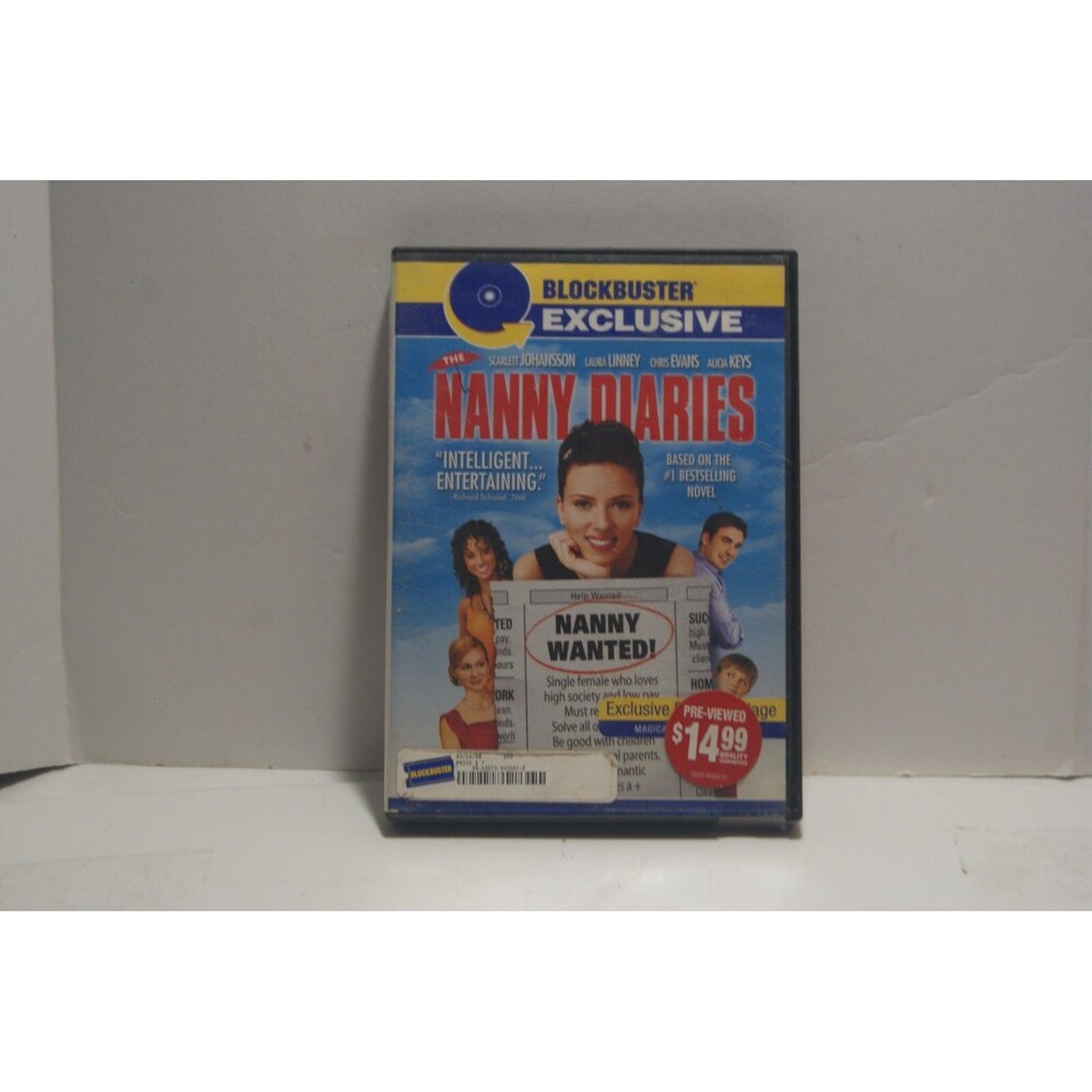 The Nanny Diaries (DVD, 2007, Widescreen, Blockbuster Exclusive) Scarlet Johanss